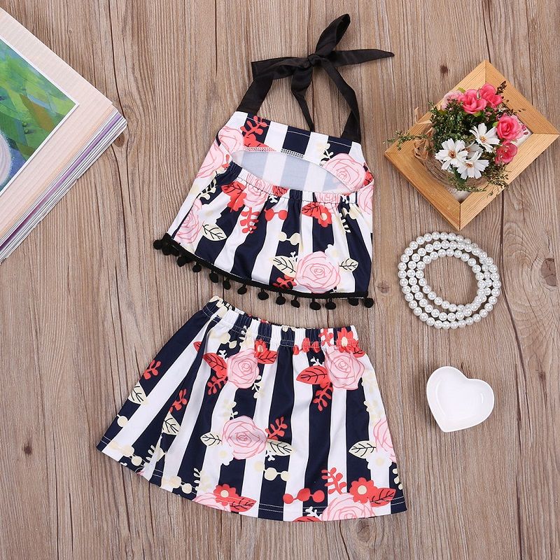 2019 Newborn Toddler Baby Designer Girl Clothing Set Kids Suit Porn Outfit  Cool Tops Skirt Floral Black Bodysuit Fringe Western Dress From Formore, ...