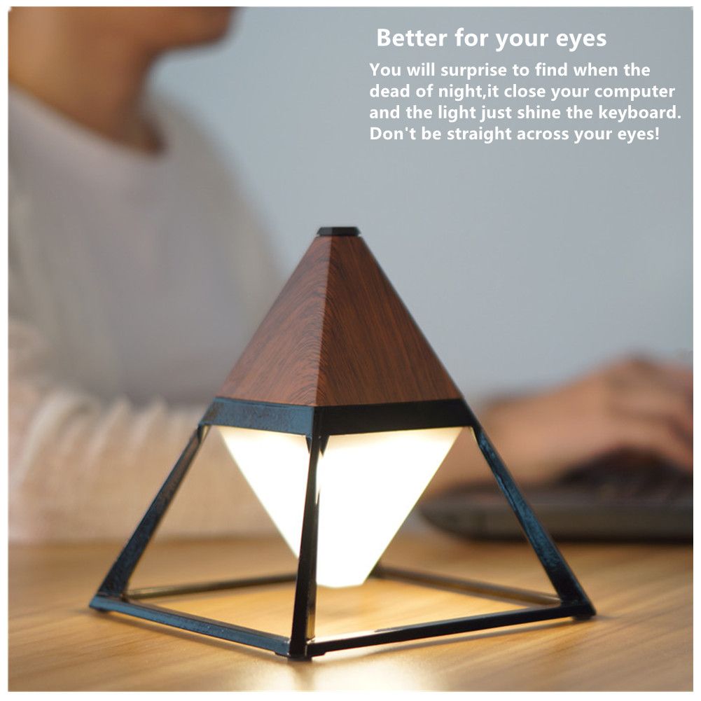 2018 Modern Desk Lamp 2000mah Night Light Table Android Modern Desk Lamp 2000mah Night Light Table Android Charging Clamp Usb Cable Pyramid