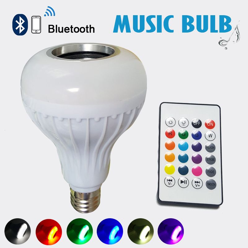 rgb led speaker bulb