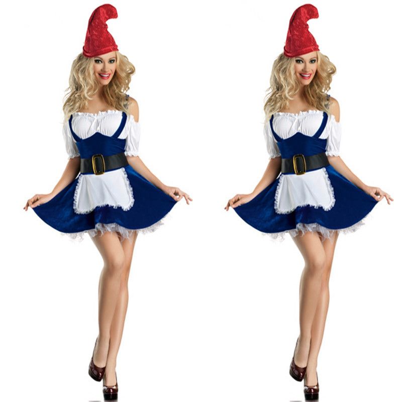 blue christmas costume