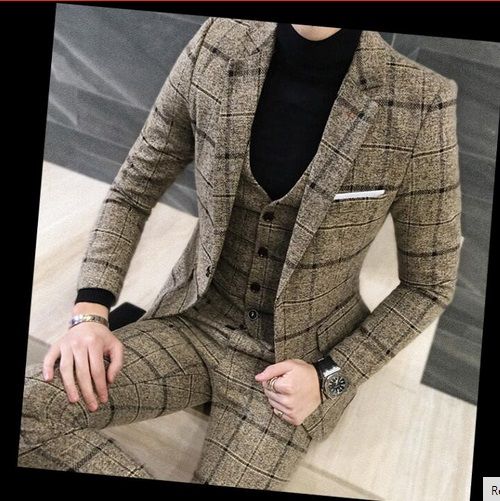 Suits Men British Latest Coat Pant 