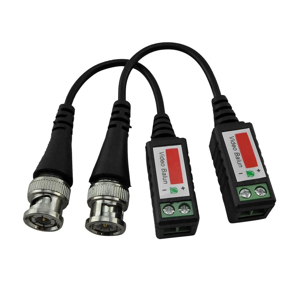 BNC CAT5 Video Balun Transceiver Cable For Camera CCTV Passive Twisted Pair Transmission