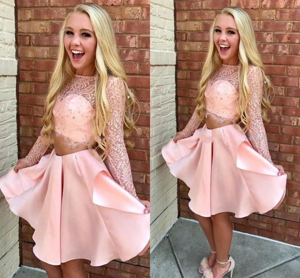 two piece short formal dress