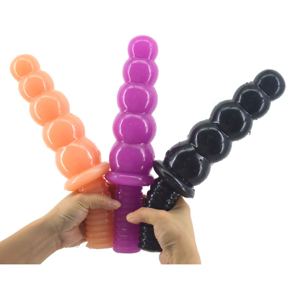 Anal Beads Sex Toys - Big 5 Beads Anal Dildo 11.4inch Long Screw Handle Penis Women Men Butt Plug  Porn Orgasm Sex Toy Jewel Plug Butplugs From Popsextoyzhen, $17.57| ...