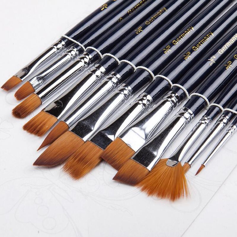 This Black Velvet Watercolor Short Handle Brush Set Is 3 Piece Set