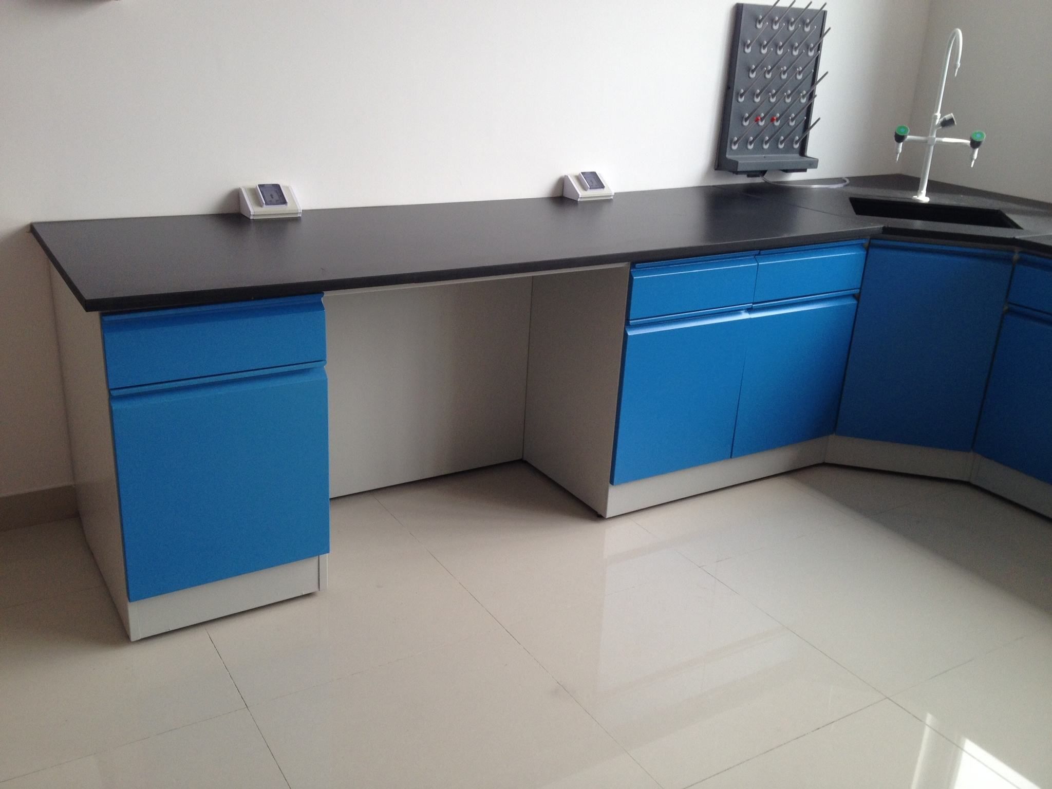 Customizd Side Lab Table Steel Chemical Laboratory Wall Bench ...