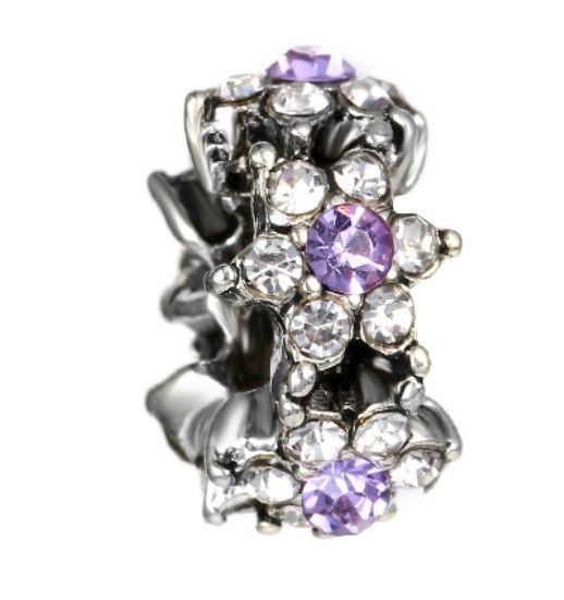 charm violet pandora charm violet pandora