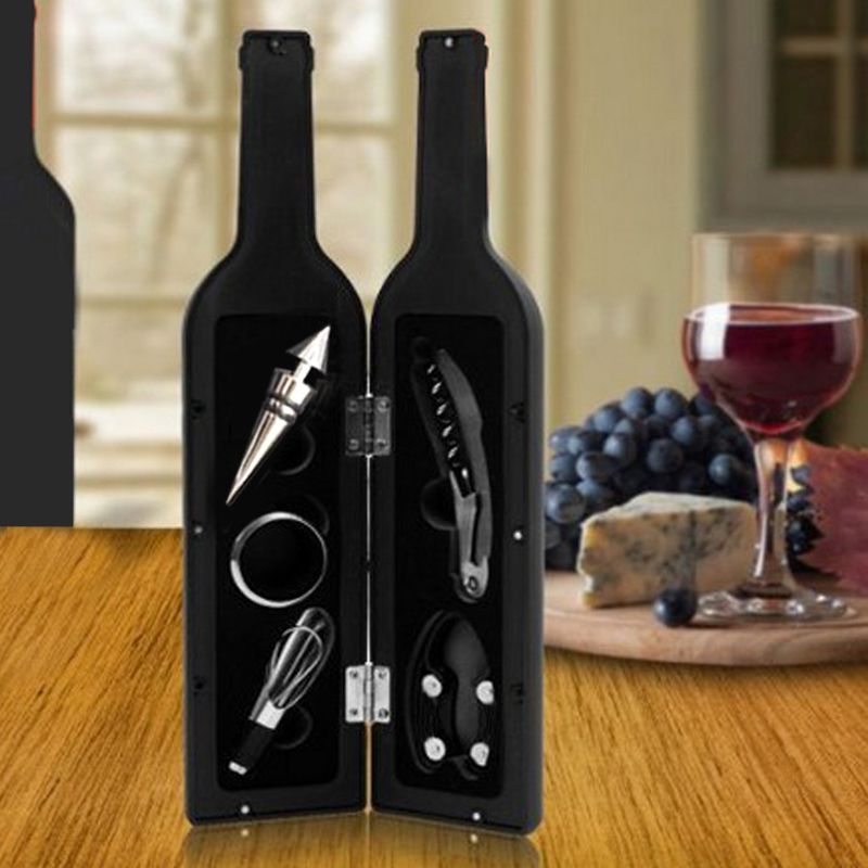 2020 Wine Bottle Corkscrew &Accessory Set Wine Tool Set Novelty Bottle