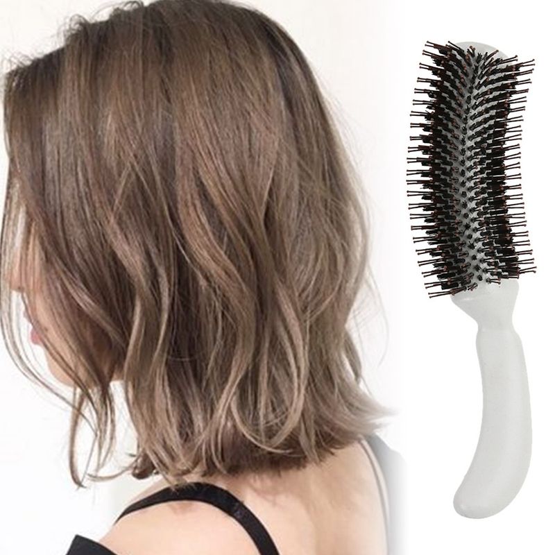White Resin Plus Nylon Yarn Professional Hair Comb Wavy Comb Curly