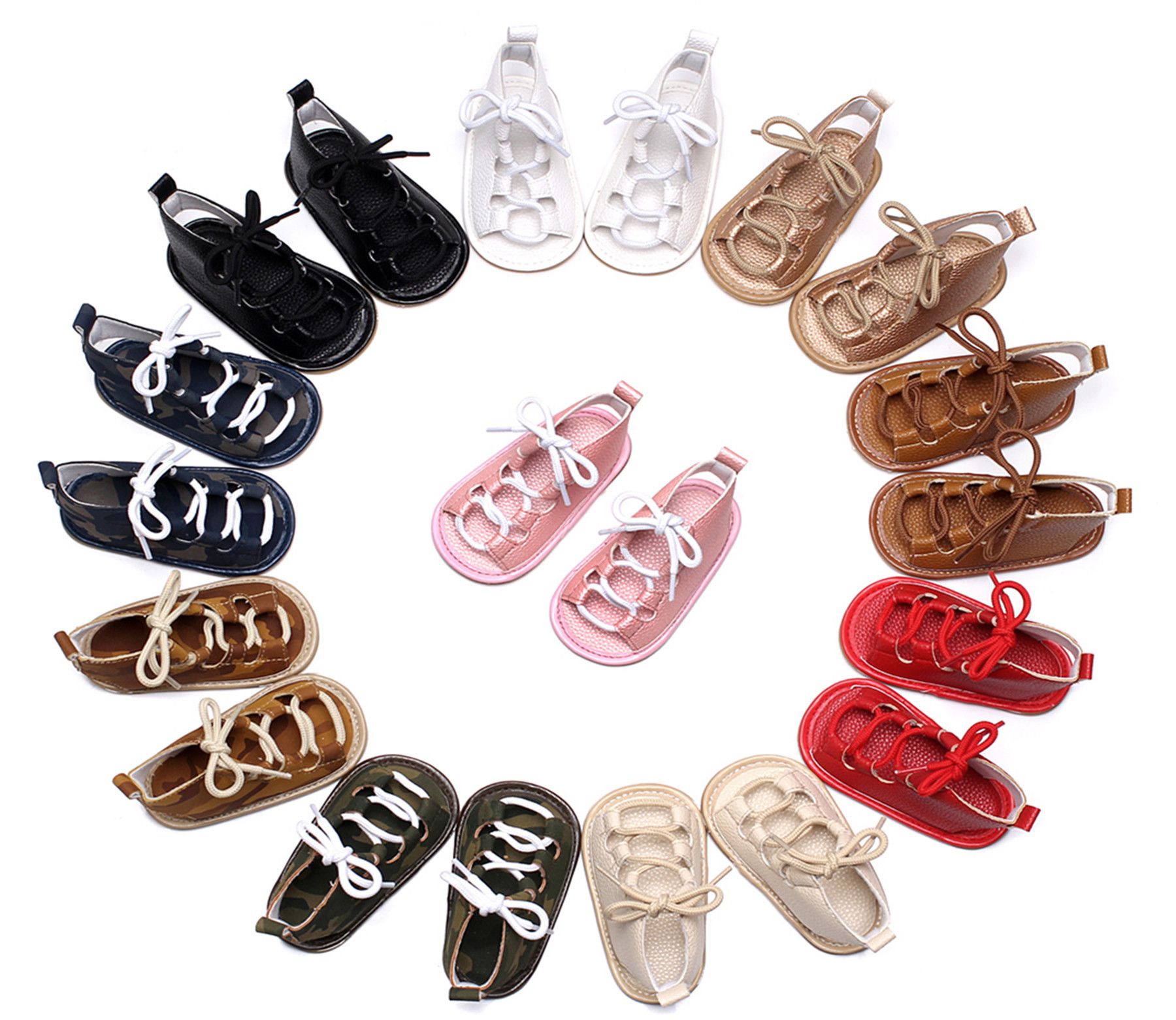 baby lace up sandals