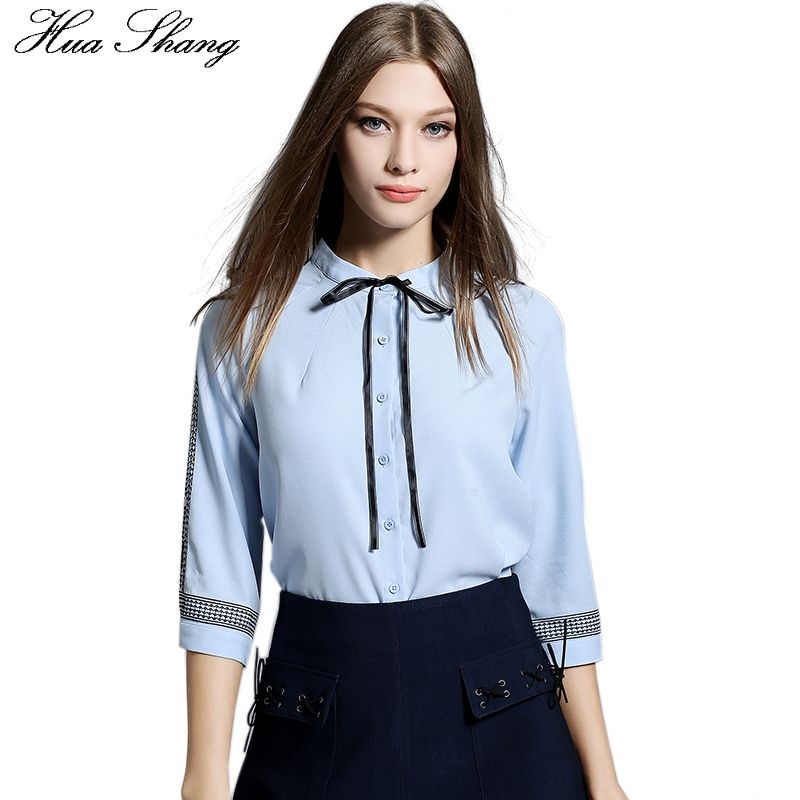 Blusas manga tres quartos elegantes Clearance