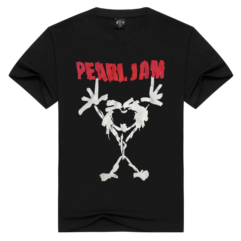 New Summer 2017 Stylish Pearl Jam Band 3D Printing Short Sleeve Men American Hard Rock Mens 