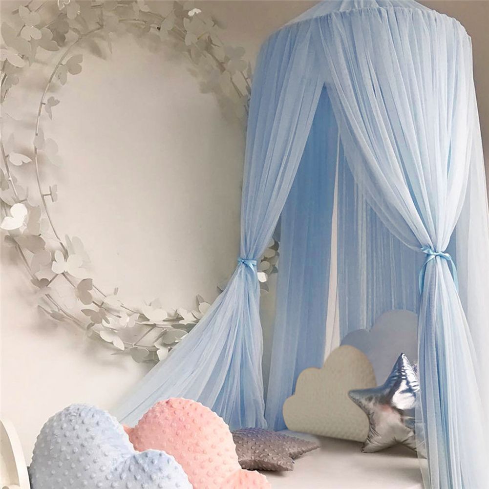 Baby Crib Netting Princess Dome Bed Canopy Childrens Bedding Round