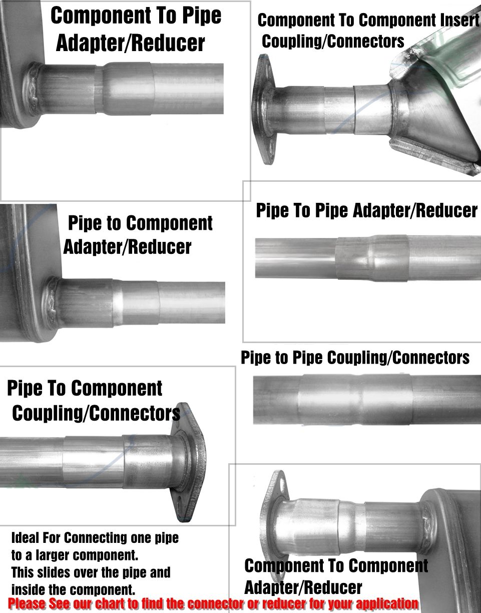 exhaust adapter 2 to 2.5