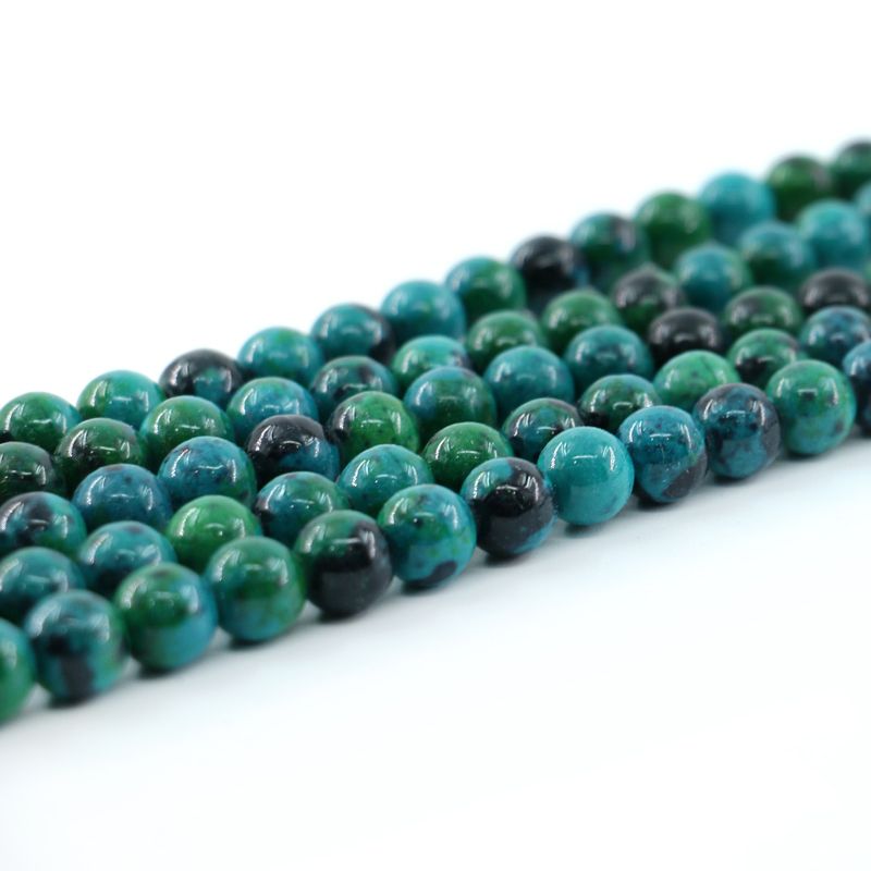6 mm natural Lapislázuli Chrysocolla piedras preciosas redonda suelta granos 15/"