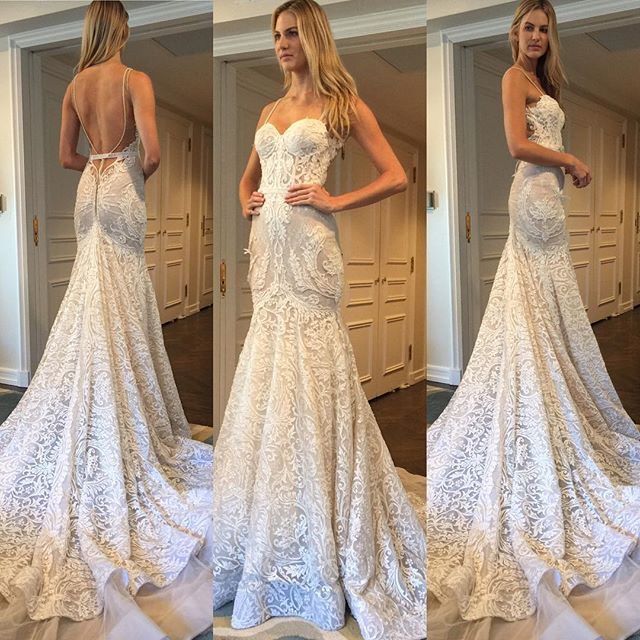 bohemian mermaid wedding dress