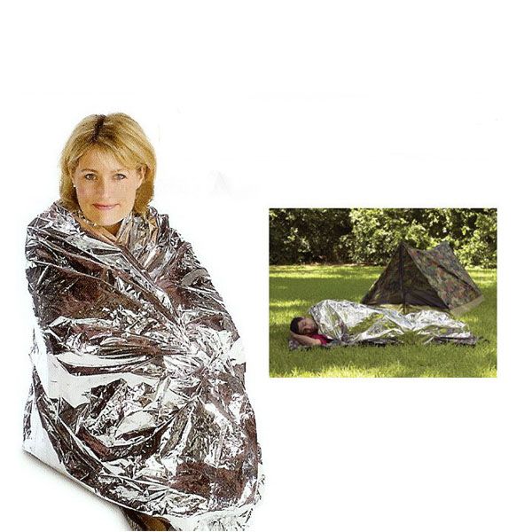 Camping Portable Emergency Blanket First Aid Survival Rescue Outdoor Hiking Kits