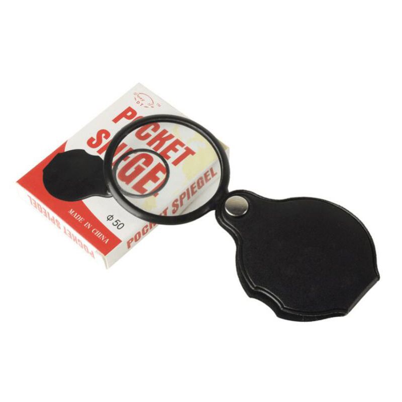 10X Magnifying Glass, 2.6 Pocket Magnifying Glass W Case, Small Magnifying  Lens