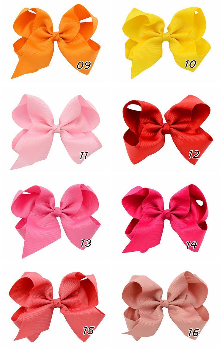 Baby Hair Clips DIY 6 Ribbon Bows With Alligator Clips Boutique Hair