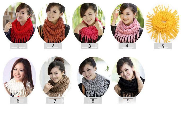 foulard pompon femme