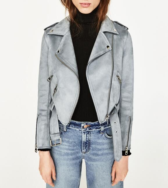 baby blue suede jacket