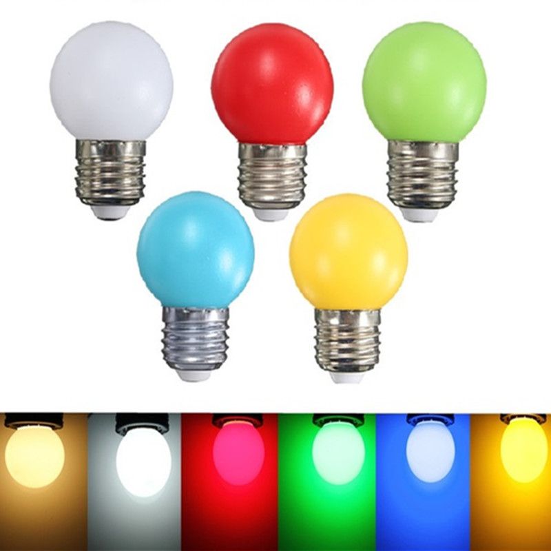 2018 Newest Colorful Led Light Bulb E27 Energy Saving Globe 2018 Newest Colorful Led Light Bulb E27 Energy Saving Globe Golf Ball Lamp 1w Home Decor Lighting Ac110v 220v T8 Bulbs E12 From Yilaibo