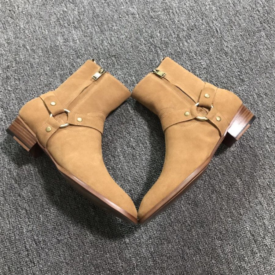 mens chelsea boots with strap