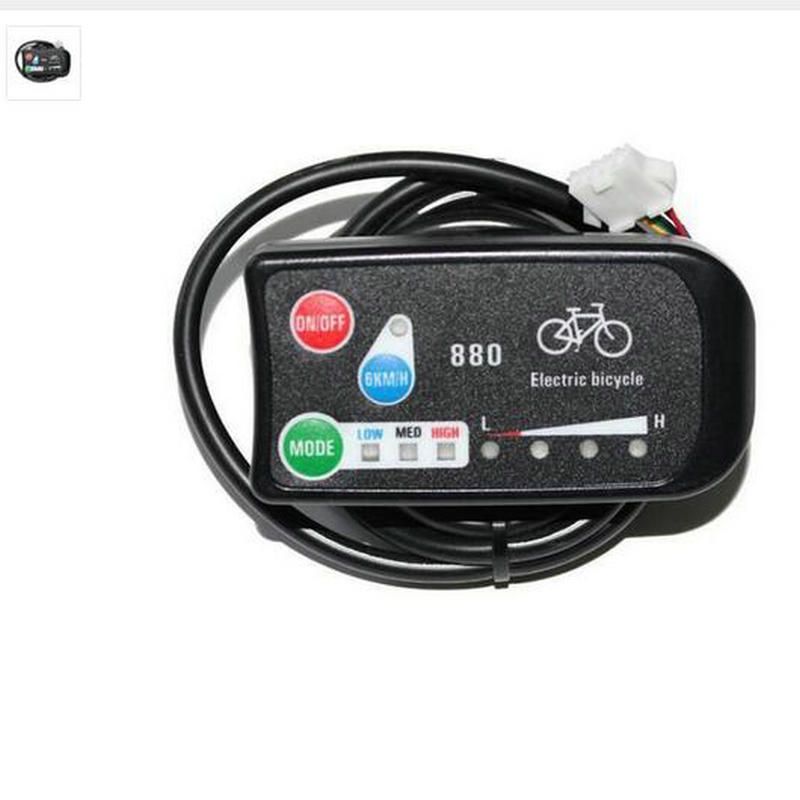 2016 24V/36V e-Bike 3-Speed PAS LED Control Panel/Display Meter-880 for Electric Bicycle DIY Conversion Parts
