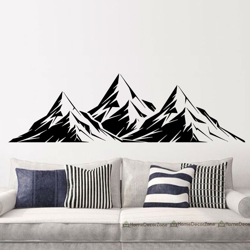 Cool Graphics Vinyl Wall Decal Mountains Room Decoration Home Decor Art Culture Mural Diy Large Stickers For Walls Large Vinyl Wall Decals From Langru1002 8 35 Dhgate Com