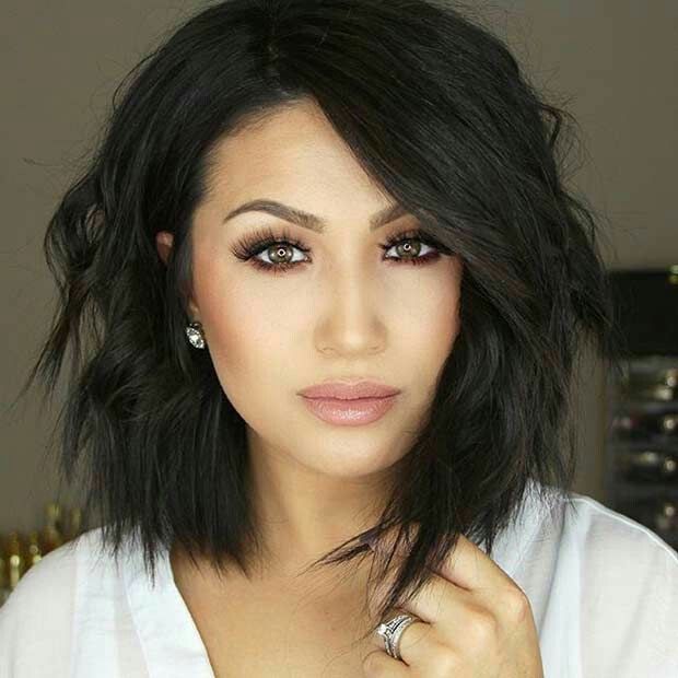 Short Bob Wigs Wavy Brazilian Human Hair Wigs 130 Density Full