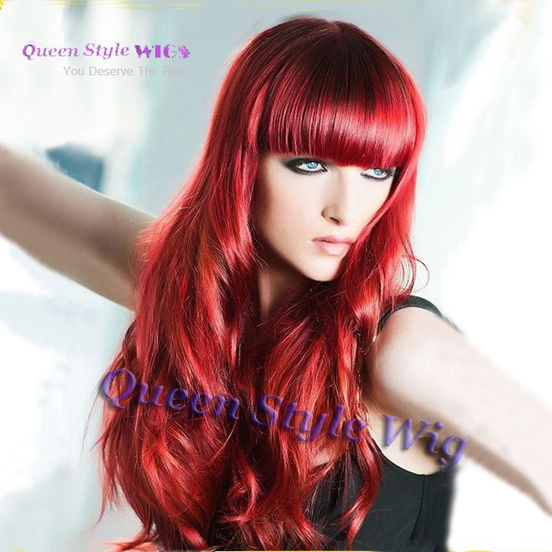 Amazing Cheap Lovely Attractive Long Wavy Hair Beauty Wig With