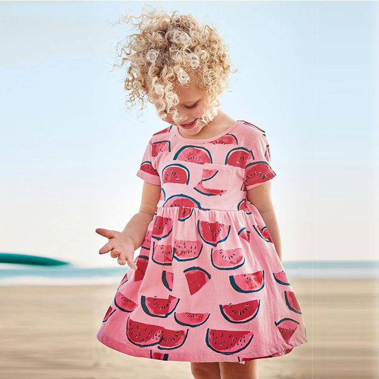 watermelon dress for baby girl