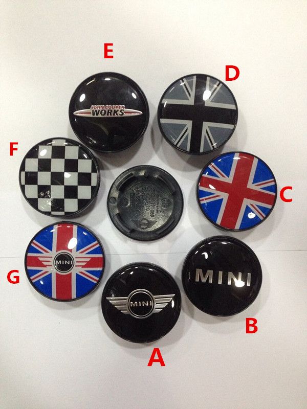 500x Mini 54mm ALLOY WHEEL CENTRE HUB CAPS Emblem Badge Cooper Car