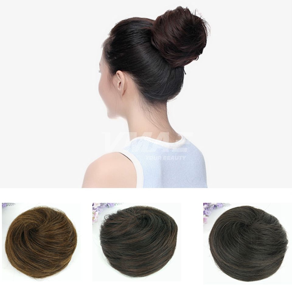 New Woman Hairpiece Hair Bun Topknot Wholesale Synthetic Fake Hair