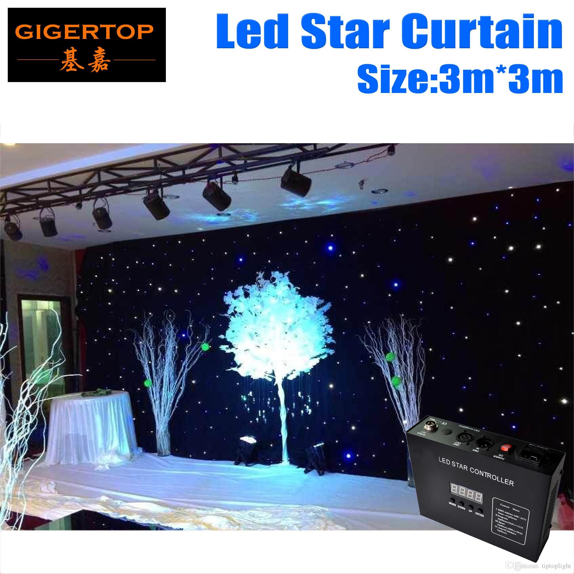 3m 3m Led Star Curtain With Controller New Hot Super Price Rgb