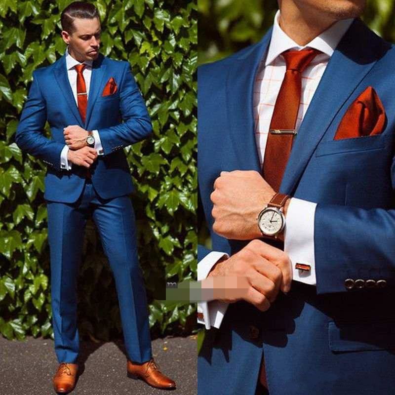 blue wedding dress for man