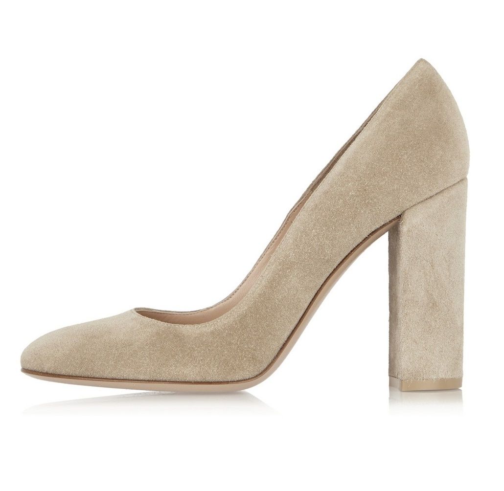 brown block heels closed toe