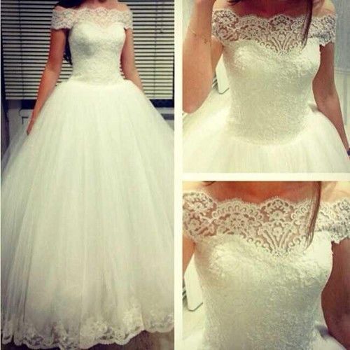 beautiful plain wedding dresses