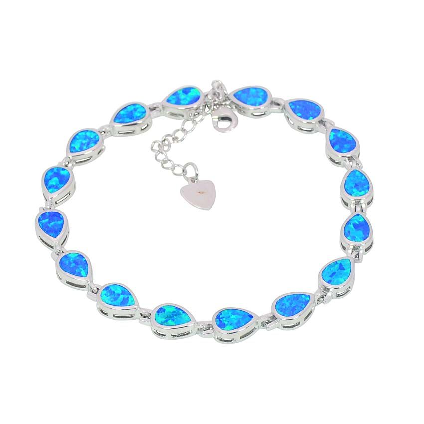 Cuentas Joyas Azules Brazaletes De Moda, Joyas Plateadas Cuentas Joyas Azules Brazaletes De Moda, Joyas Plateadas