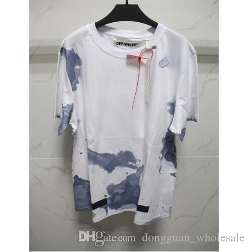 off white liquid spots tee