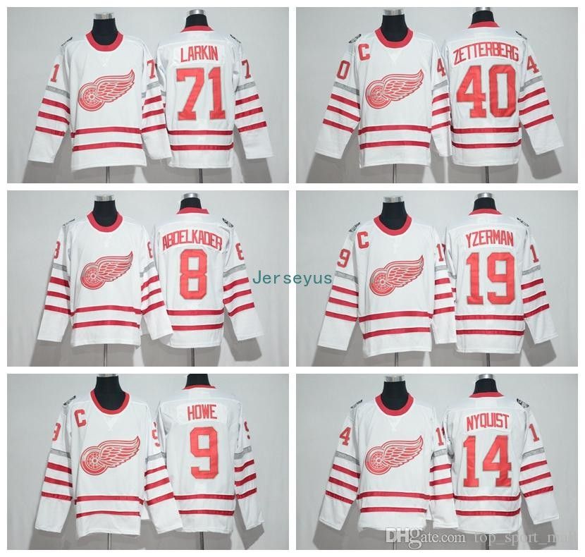 red wings centennial classic jersey