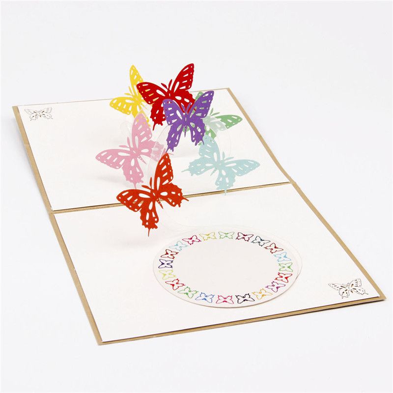 Download Rainbow Butterfly 3d Popup Greeting Birthday Card Invitation Party Toy Uk Seller Cards Invitations