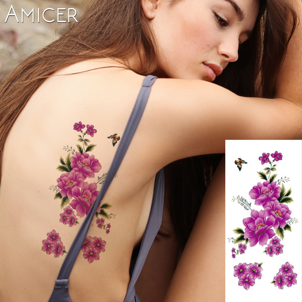 Impermeable Tatuajes Temporal Etiqueta Etiqueta Etiquetas Pegatinas Tatoo Falso Tatoo 3D Flores De Cerezo Rosa Flores Impermeable Tatuajes Temporal Etiqueta Etiqueta Etiquetas Pegatinas Tatoo Falso Tatoo 3D Flores De Cerezo Rosa Flores