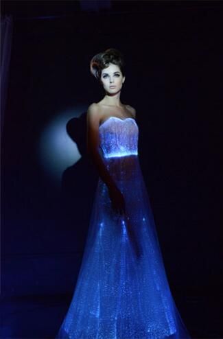 illuminated wedding dress