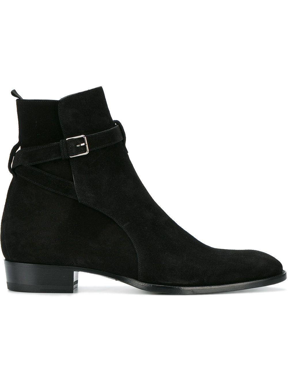 mens chelsea boots with buckle strap
