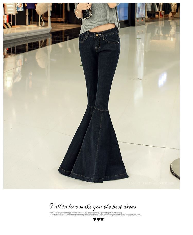 super wide flare jeans