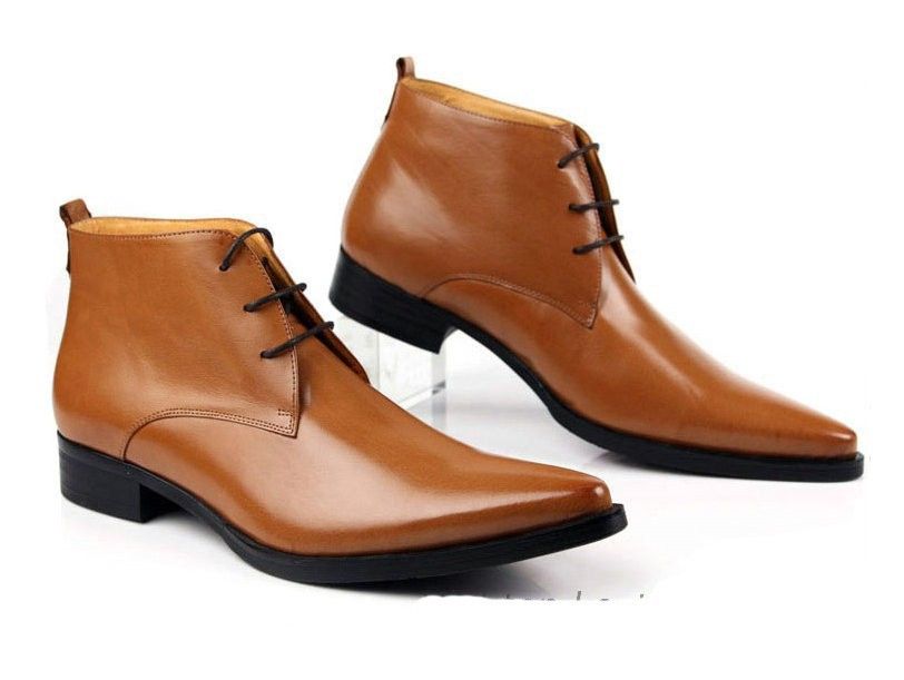 mens pointed toe dress boots
