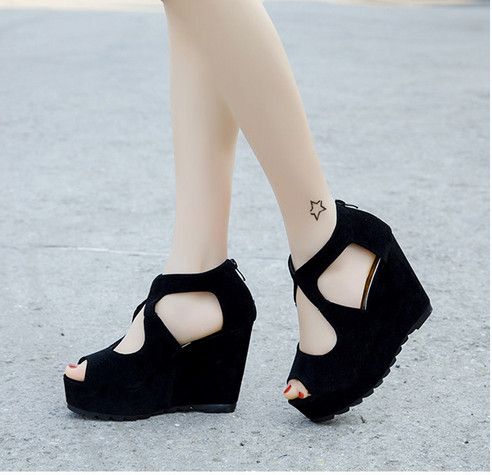 cute peep toe sandals