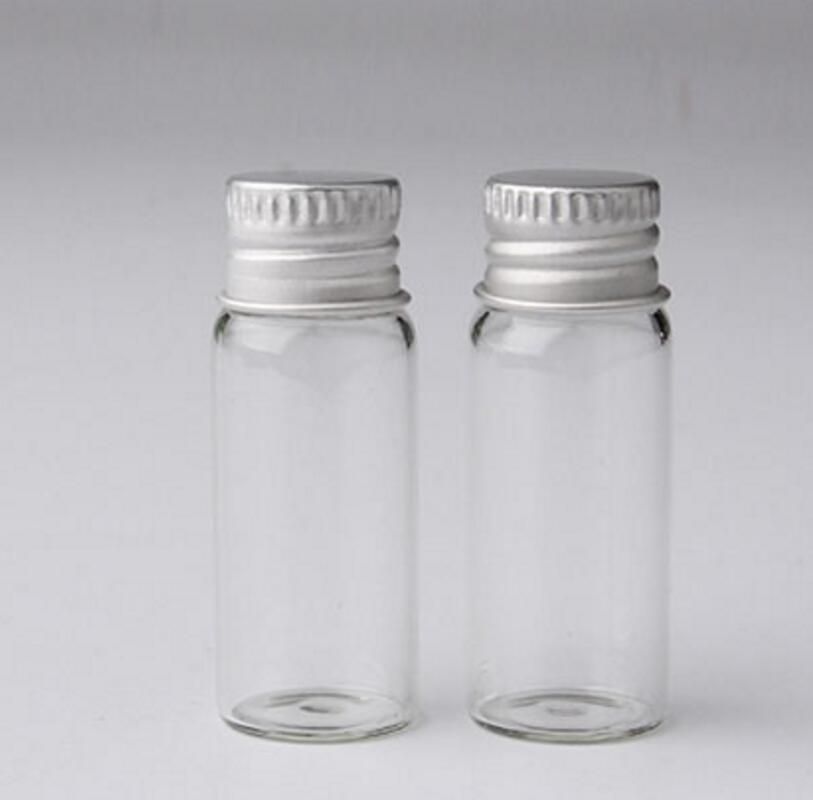 5004ml Clear Glass Container With Aluminum Cap Small Bottle Lids Vintage French Perfume Bottles Atomizer