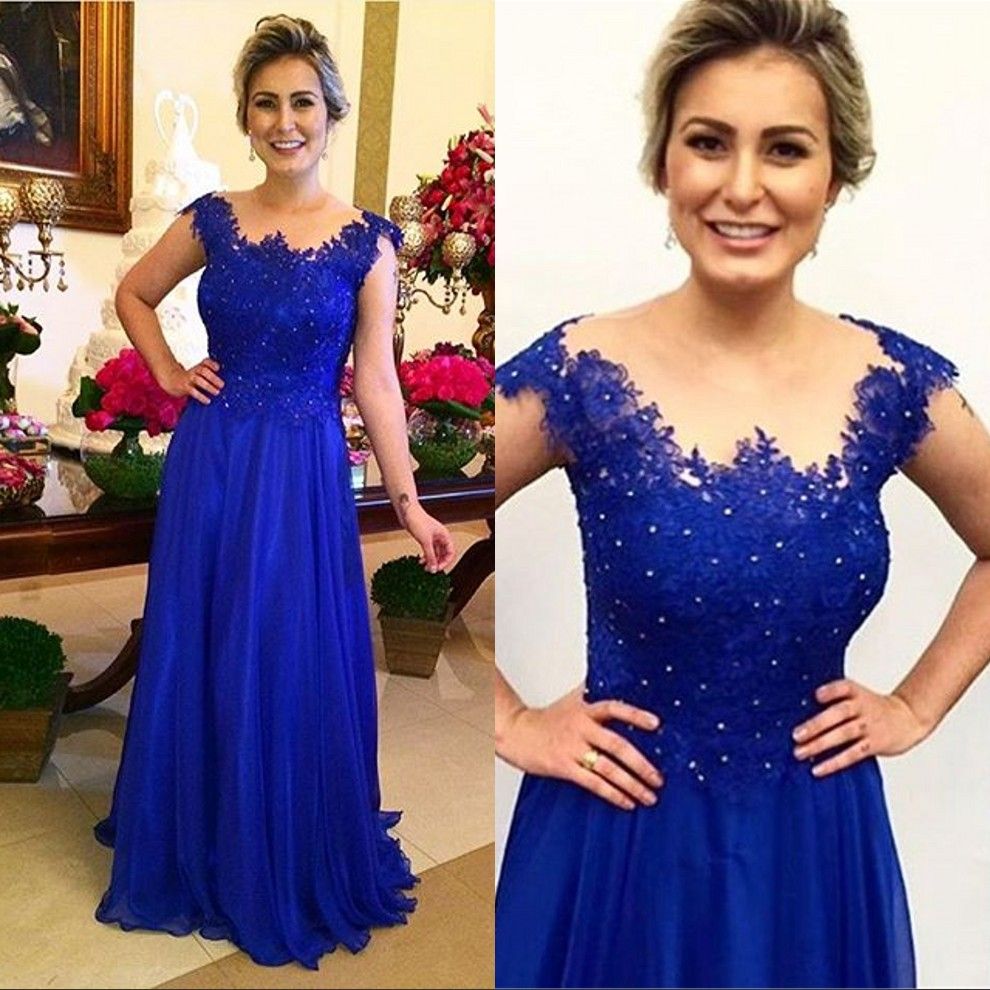 royal blue mother of the bride dresses plus size
